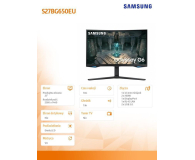 Samsung Odyssey G6 LS27BG650EUXEN - 1094784 - zdjęcie 27
